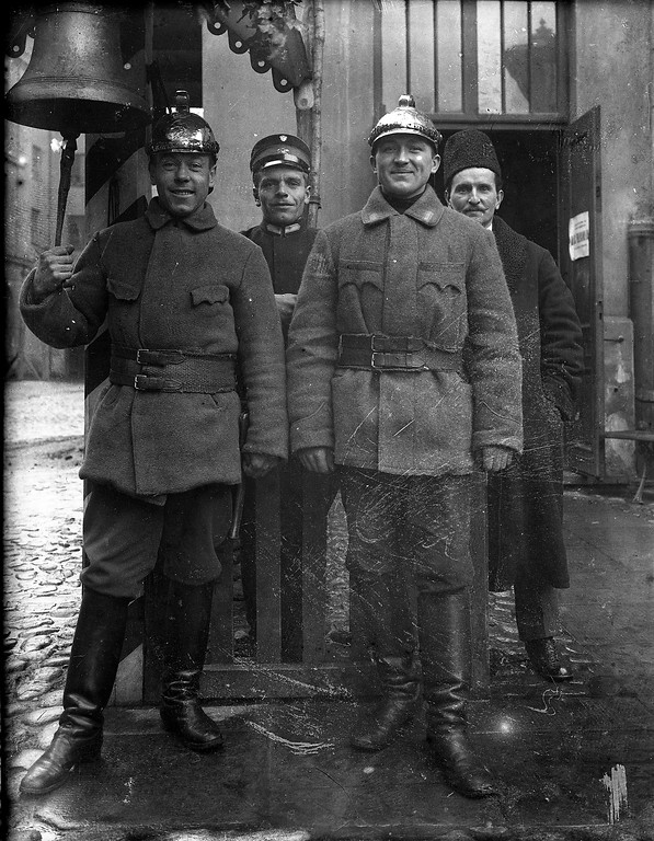 II Oddział Straży Ogniowej w Ratuszu, 1915, sekretarz Markiewicz, Bors (C) Archiwum Rodziny Rychterów